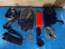 Dog Leashes, Shoes, Collars And Reflectors Lot