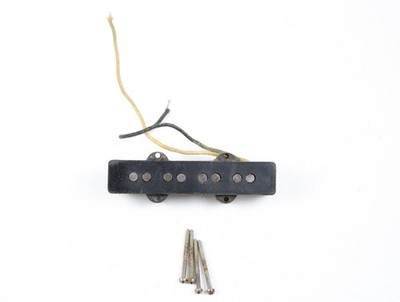 1965 Vintage Fender Jazz Bass NECK Pickup Rewound L-Series Grey Bottom USA 1960s