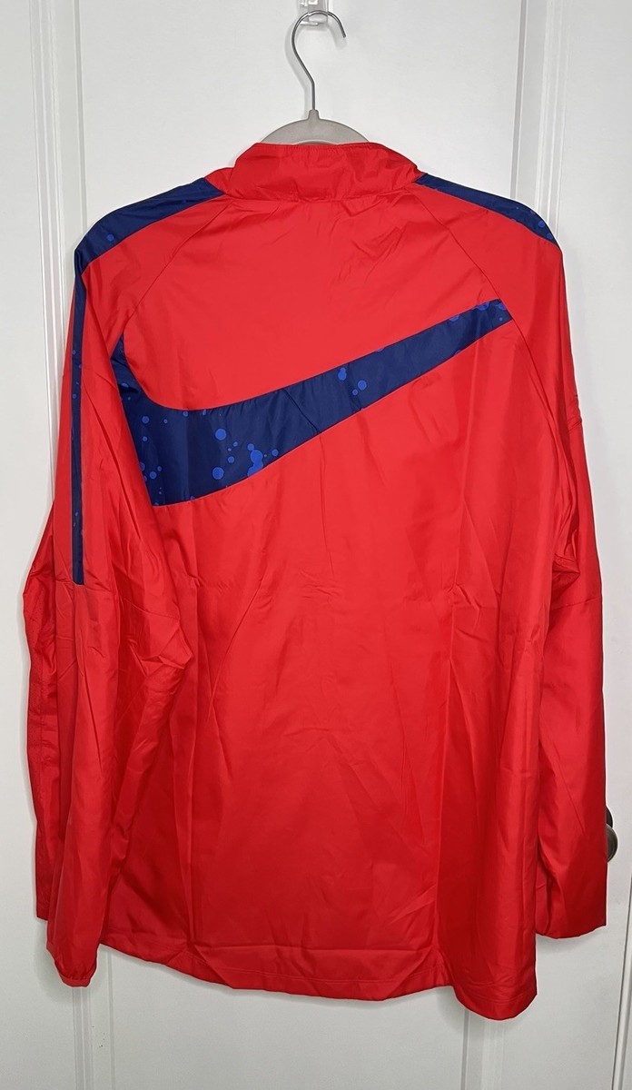 Nike US Repel Academy AWF Soccer Jacket Mens XL Red Blue DV2053