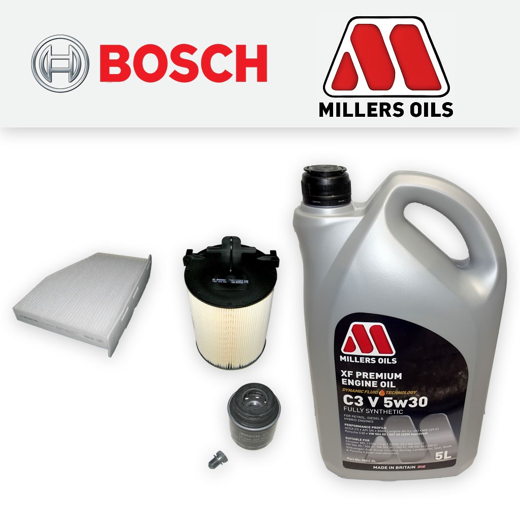 SERVICE KIT for AUDI A3 (8P) 1.2 TSI TFSI OIL AIR CABIN FILTERS +OIL (2010-2013)