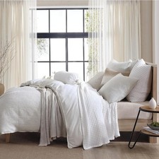 Duvet Cover Set - King, Soft Jersey Knit Bedding - 3 Piece - Heathered Gray