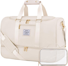 Borsone Da Viaggio Borsa Palestra Donna, 50L Borsa Parto Ospedale Mamma Nascita 