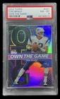 2002 topps #OG7 tom brady; own the game SP holo refractor insert PSA 8