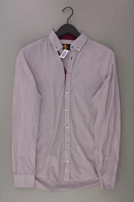 Camisa de manga larga bordada de seda camisa delgada para hombre talla 38, S, 48 rayas - Imagen 1 de 4