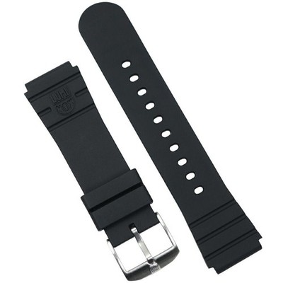 Luminox Watch Replacement Belt Strap Band Navy Seal NBR Rubber Black Men's