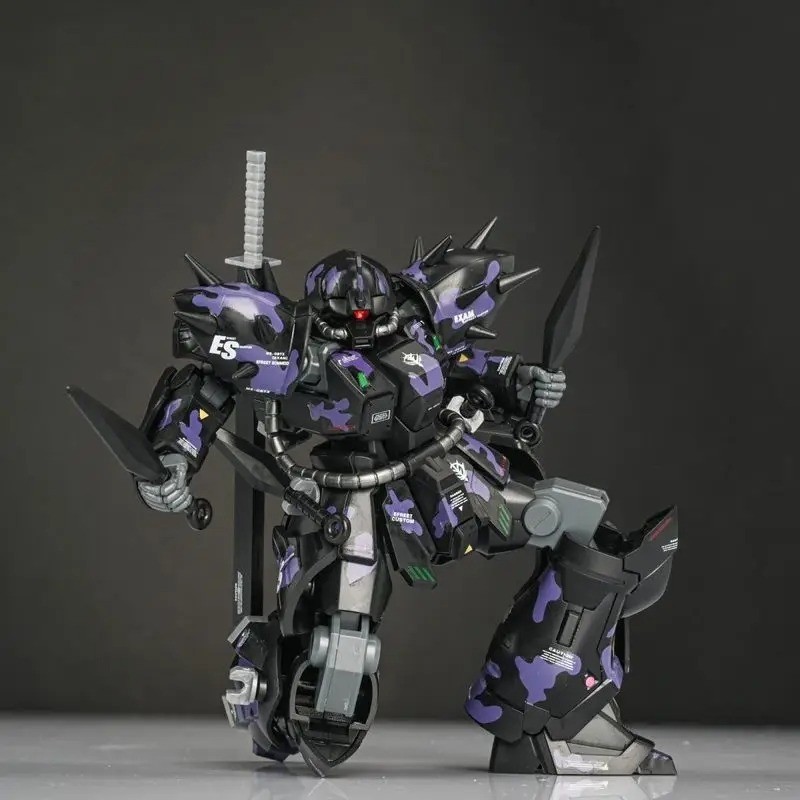 1/144 Scale Dark Camouflage Mecha Robot Model Kit – Snap-Fit Action Figure Toy