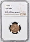 1972-S Lincoln Memorial Cent — photo from another recent sale
