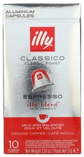 Illy Classico 10 Aluminum Espresso Capsules Coffee Pods