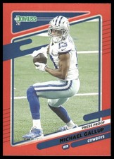 Michael Gallup 2021 Donruss #192 Press Proof Red Dallas Cowboys