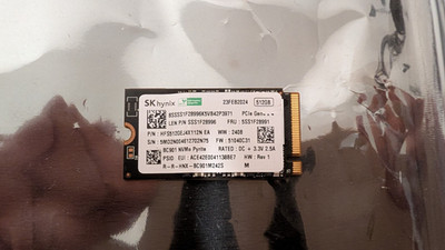 SK hynix BC901 512GB M.2 2280 PCIe 4.0 x4 NVMe TLC SSD OEM 100% Very Low Use