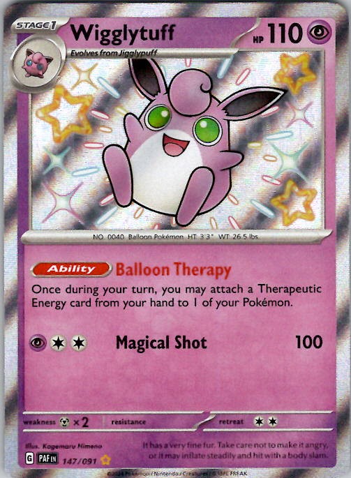 Wigglytuff SV: Paldean Fates 147/091 Holo NM
