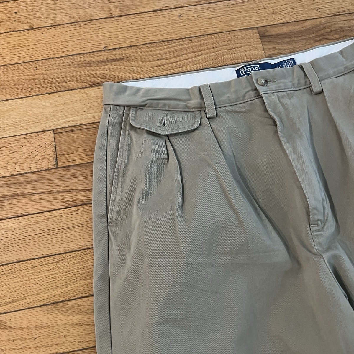 Polo Ralph Lauren Whitman Chino Heritage Ring Spun Pleated Khaki