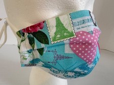 Paris Print Adjustable Reusable Face mask 100 percent cotton