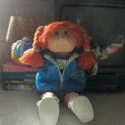 Cabbage Patch Kids Girl 1982 Doll Red Hair Blue Eyes  Vintage Jacket