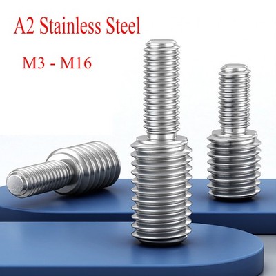 Double End Male Thread Bolt Screw Reducer Fitting Adapter M3 M4 M5 M6 M8 - M16
