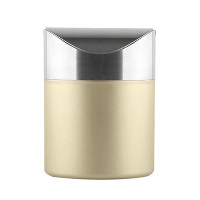 Countertop Waste Caddy Stainless Steel Bin Removable Swing Lid Waste Container