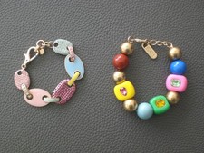 LOOKS by Wolfgang Joop 2 Armbänder Multicolour Metall Email Kunststoff neu