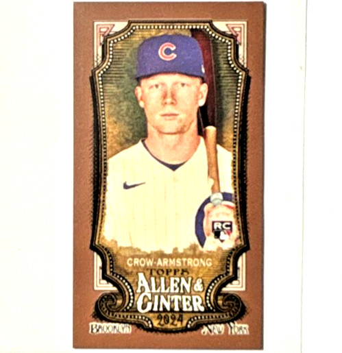2024 Topps Allen & Ginter - Pete Crow-Armstrong #46 Mini Gold Border (RC)