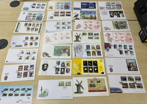 Guernsey first day covers. Up to 2018. 28 items. CW12