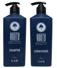 ROOTS Aromatherapy SHAMPOO And CONDITIONER Set Brown Sugar  Fig 12.8 oz