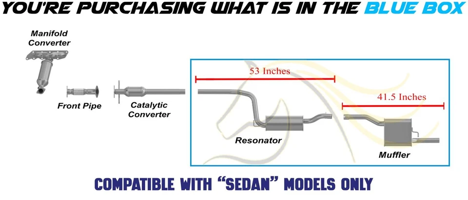 Kit de escape silenciador resonador de acero inoxidable para: Ford Focus 2005-2007 2,0 L Foto 3 de 4