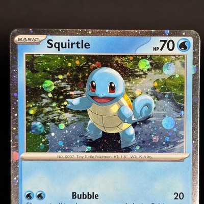  HD COSMOS HOLO  Squirtle SVPen 048 - Pokemon 151 Black Star Promo