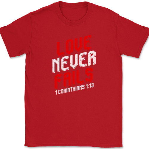 T-Shirt Love Never Fails christlich religiös Bibellob Anbetung Jesus Gott - Bild 4 von 10