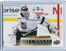 2018-19 Upper Deck Young Guns Canvas Cal Petersen Rookie   C231