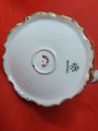 Absolutely Gorgeous Hand Painted Rosenthal China Sanssouci Coffee Pot Germany - Picture 8 of 9