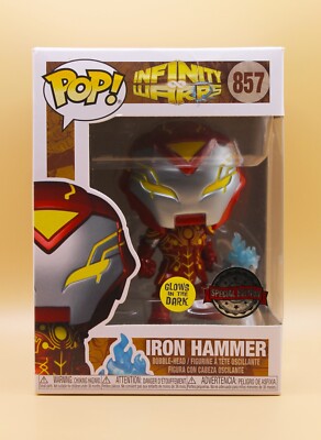 Funko Pop! #857   Iron Hammer (Infinity Warps)   Special Edition   Glow A+++