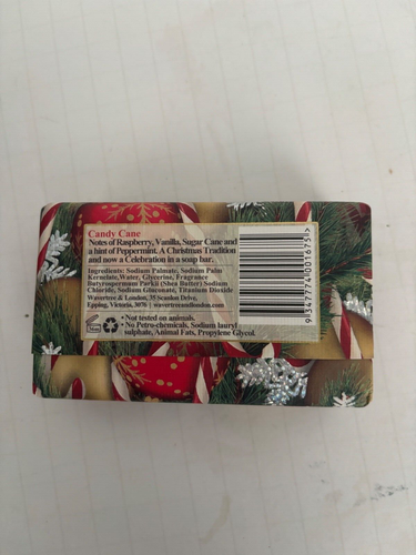 Waverly & London Candy Cane saponetta 7 once NUOVO Natale - Foto 2 di 2