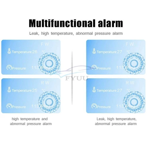 TPMS Tire Pressure Monitor System 2 External Sensor For Motorcycle Bluetooth 5.0 - Picture 5 of 20