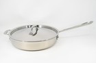 All Clad Stainless Steel 3 Quart 11" Saute Pan with Lid Two Handles Vintage