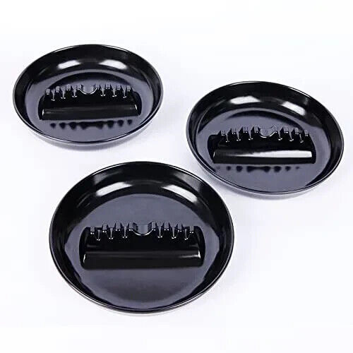 Paquete de 3 latas de basura de cenicero de plástico BESUPERT premium negras grandes tallas grandes para... - Imagen 1 de 8
