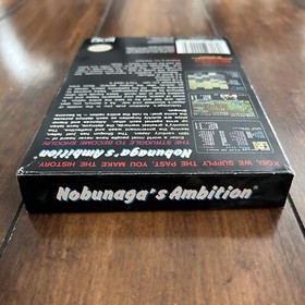 Nobunaga's Ambition (NES, 1989) CIB Complete Box w/ Reg Card