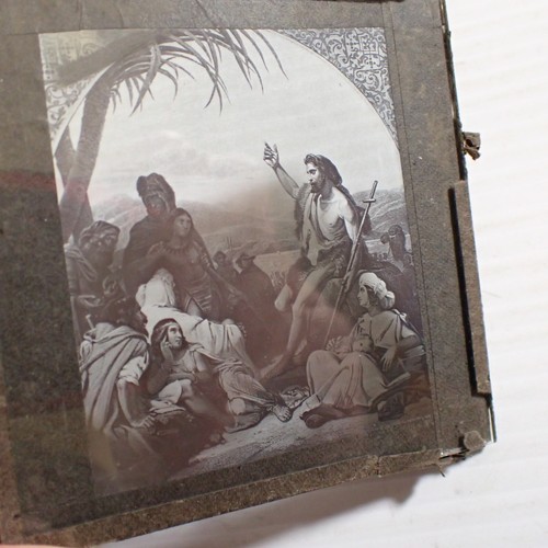 Lot of 4 Glass Slide Art / Photos - Christianity - Religious - Christ - Vintage - Picture 5 of 9