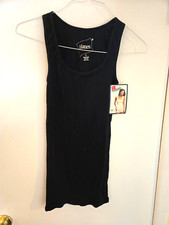 Hanes Women's Rib Tank Black NWT