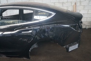 Details About Rear Left Quarter Panel Body Structural Cut Black Tesla Model 3 2018 Note