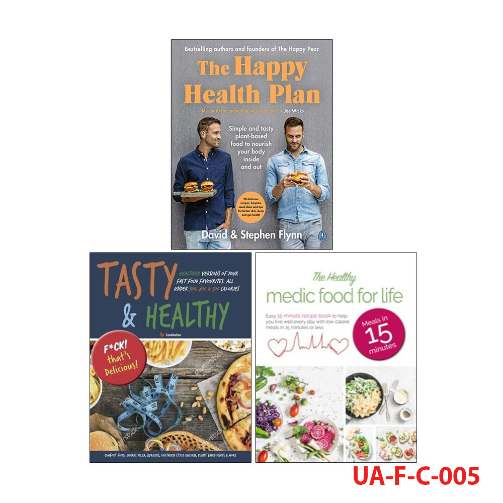 The Happy Health , Tasty & Healthy Fck ,The Healthy Medic Food for  3 Books Set