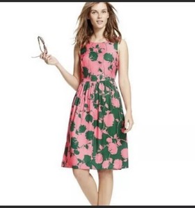 boden green floral dress