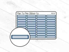 1453-8 Navy Rounded Labels Planner Stickers.