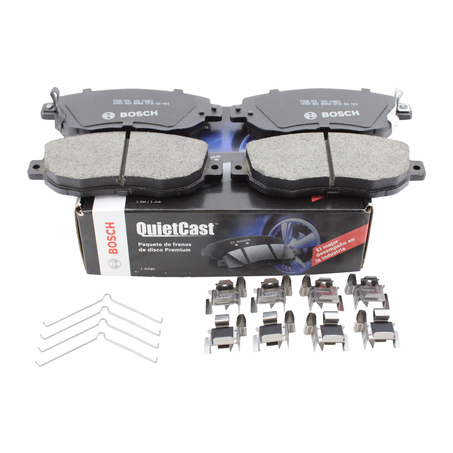 Bosch QuietCast Ceramic Front Brake Pads for Lexus GS300 GS400 IS300 SC430 Toyota Supra-image