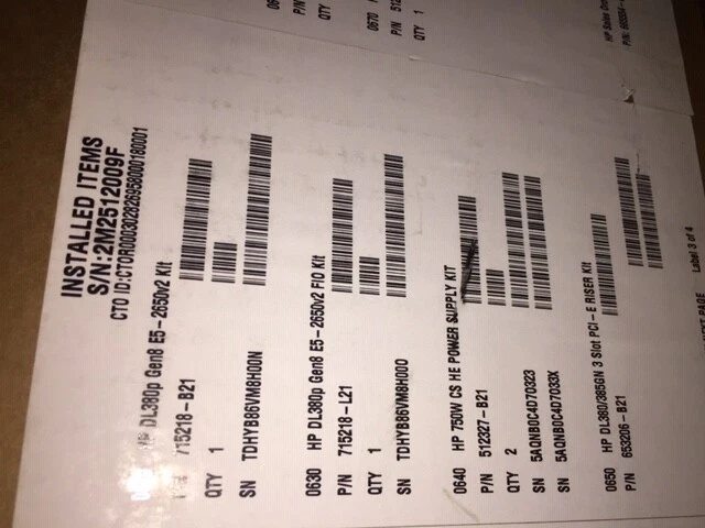 HP DL380P G8 665554-B21 25XSFF  FULLY LOADED - Image 4 of 4