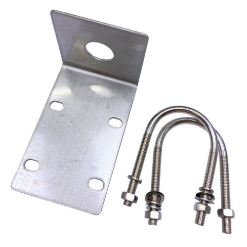 Stainless Steel Antenna Mount Bracket with U  Bolts for Ham UHF VHF CB Celloof - Picture 1 of 6