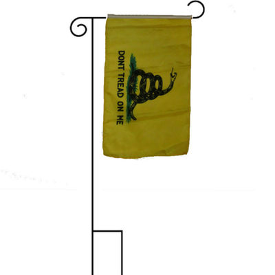 12x18 12''x18'' Gadsden Dont Tread on Me Yellow Sleeved w/ Garden Stand Flag
