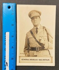 1943 WWII GENERAL DOUGLAS MAC ARTHUR B&W MILITARY POST CARD USED 51222C