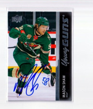 MASON SHAW autographed SIGNED '21/22 MINNESOTA WILD 