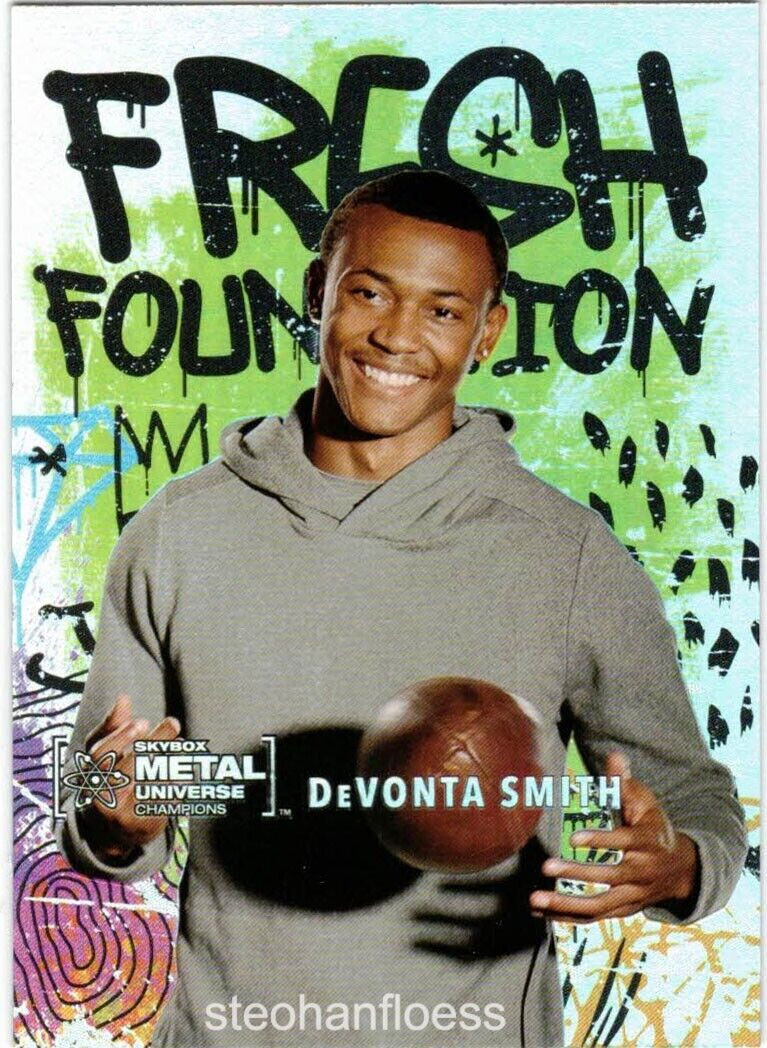 2021 Skybox Metal Universe Champions Fresh Foundation #FF12 Devonta Smith (RC)