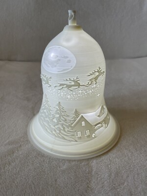 Weihnachtsdeko beleuchtete Lithopane Glocke