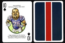 Vince Wilfork New England Patriots Football Poker Playing Card A01